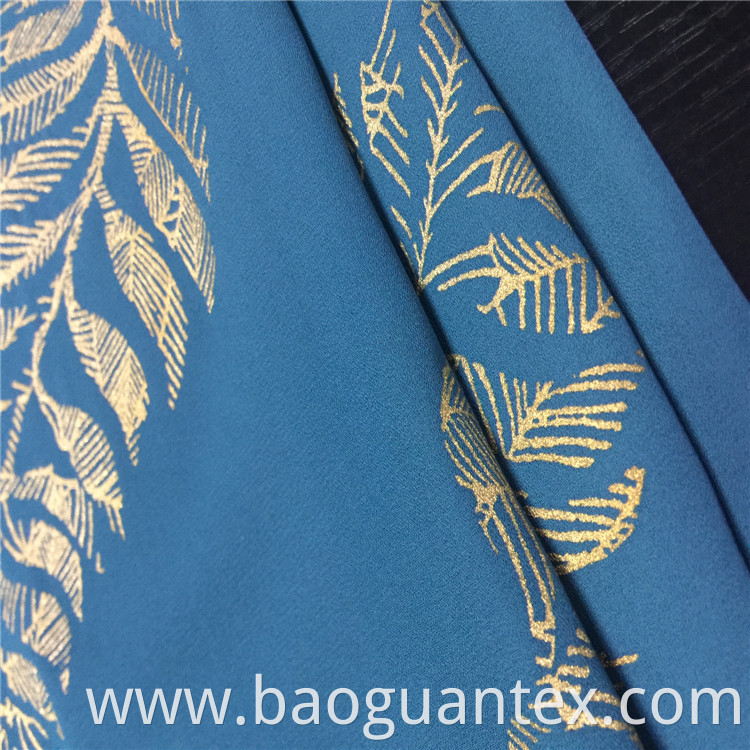 Polyester Foil Printed Fabric